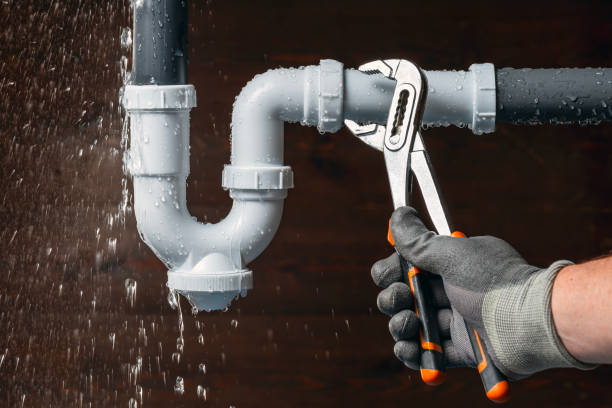 Professional Sewer Line Repair technician working in Westwood, MA